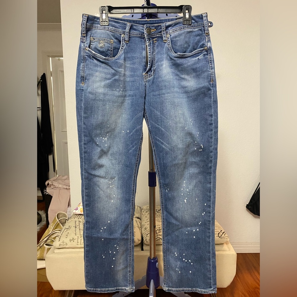 Buffalo David Bitton Jackson Evan-x Slim Straight Stretch Denim Jeans  33x30